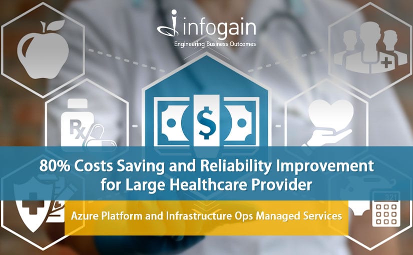 Infogain’s Azure Platform & Infrastructure Ops Managed Services Solution for large Health Insurance Provider provides reliability and 80% cost savings.