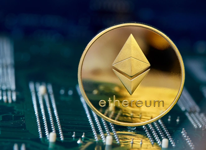 3d graphic logo of ethereum