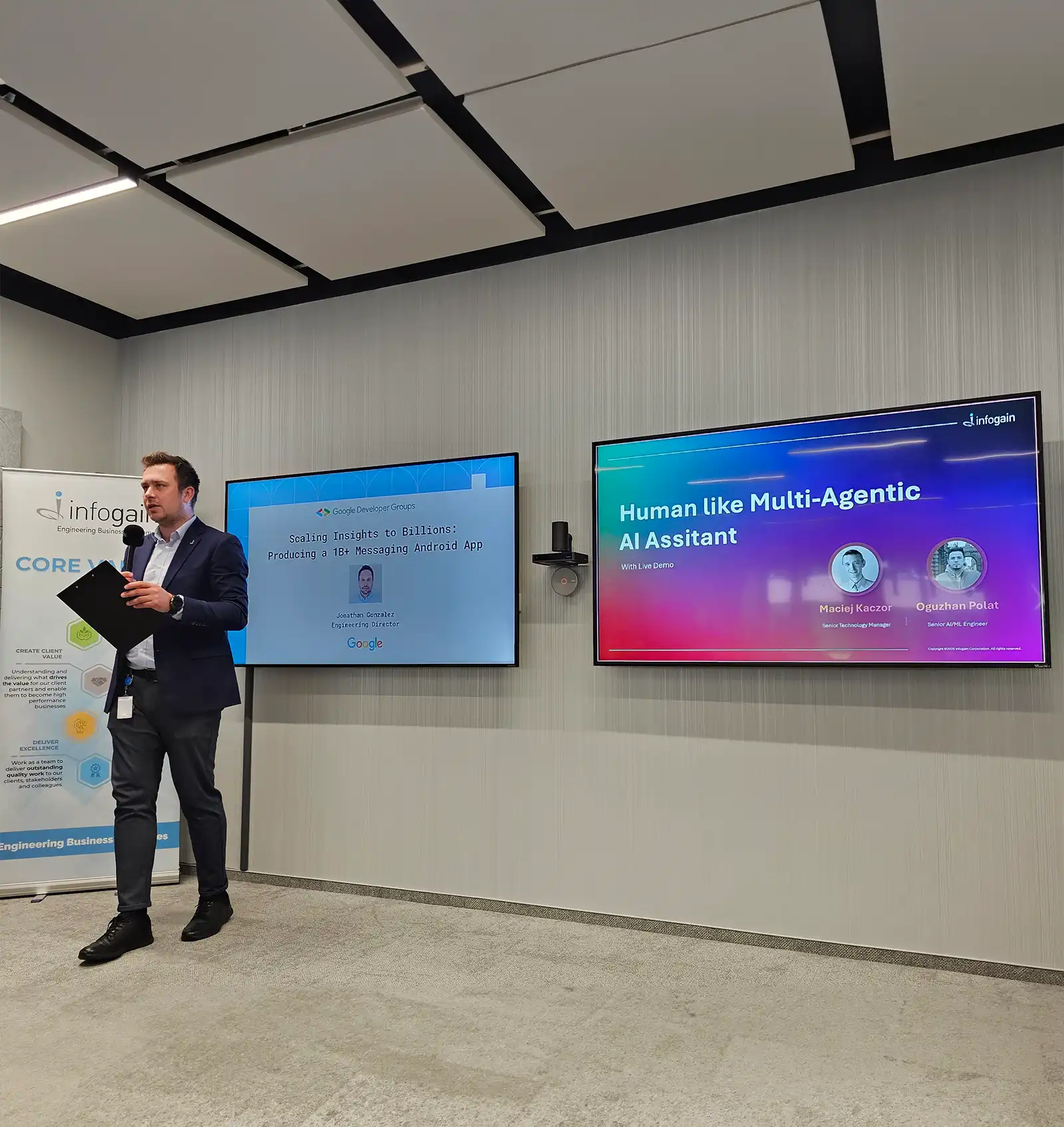 Expert-led presentations for the tech professionals in the audience